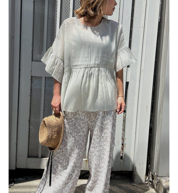 Lbc with Life「シアー2WAYリボンフレアブラウス」|シャツ・ブラウス|