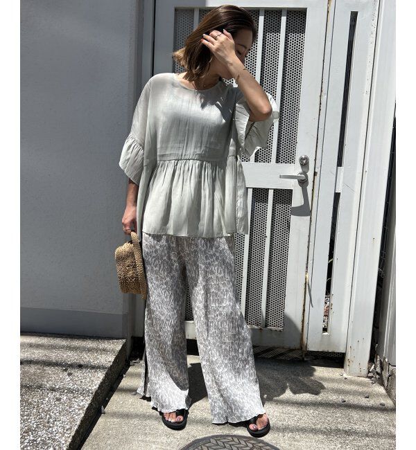 Lbc with Life「シアー2WAYリボンフレアブラウス」|シャツ・ブラウス|