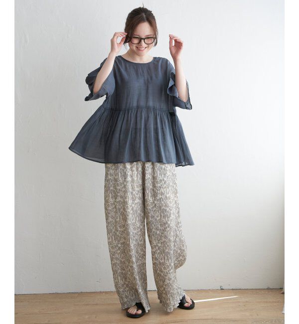 Lbc with Life「シアー2WAYリボンフレアブラウス」|シャツ・ブラウス|