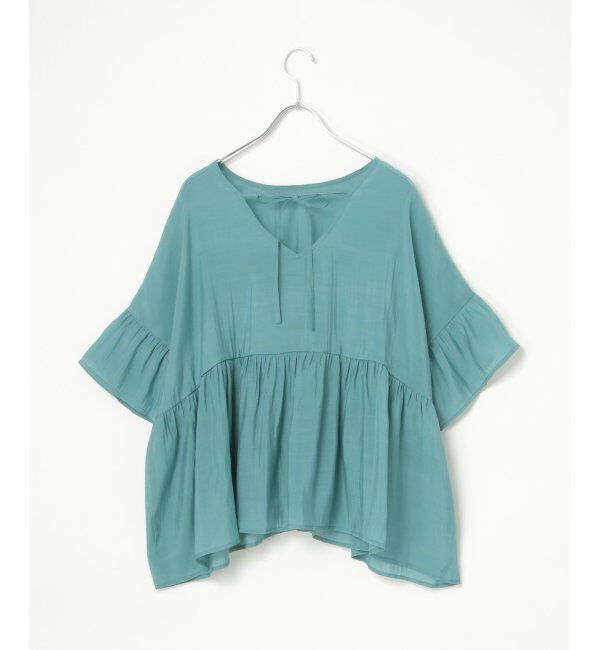 Lbc with Life「シアー2WAYリボンフレアブラウス」|シャツ・ブラウス|