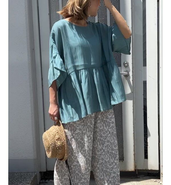 Lbc with Life「シアー2WAYリボンフレアブラウス」|シャツ・ブラウス|