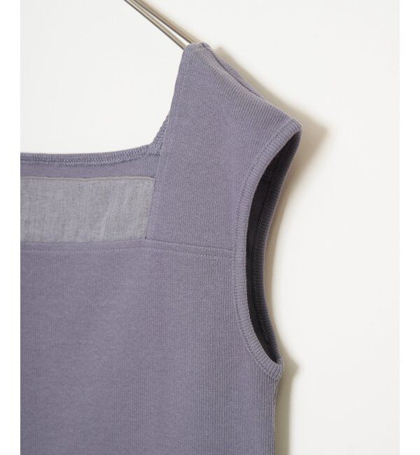 Lbc with Life「スクエアネックシアーレイヤードタンクトップ」|キャミソール|