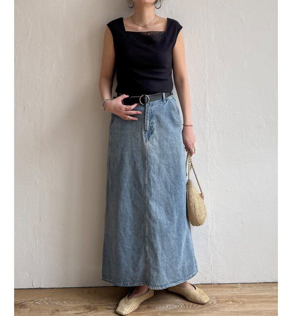 Lbc with Life「スクエアネックシアーレイヤードタンクトップ」|キャミソール|