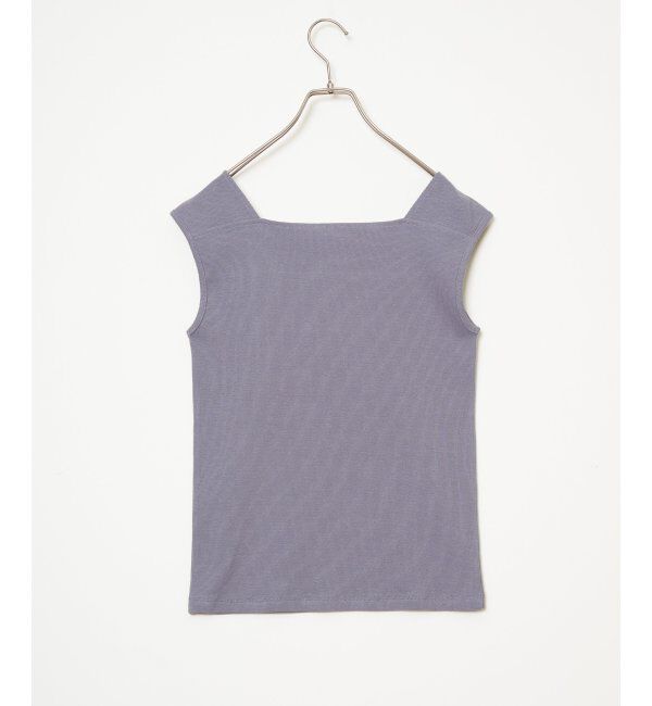 Lbc with Life「スクエアネックシアーレイヤードタンクトップ」|キャミソール|