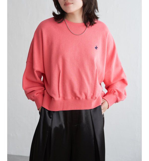 VENCE share style「BEVERLY HILLS POLO CLUB 裾ダーツクルーネックプルオーバー」|スウェット・ジャージ|オレンジ