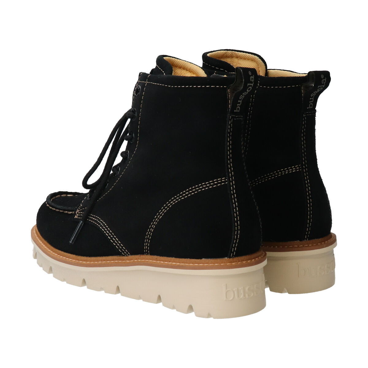 IMPORT SELECT「【bussola】本革厚底モカシンショートブーツ」|ショートブーツ|