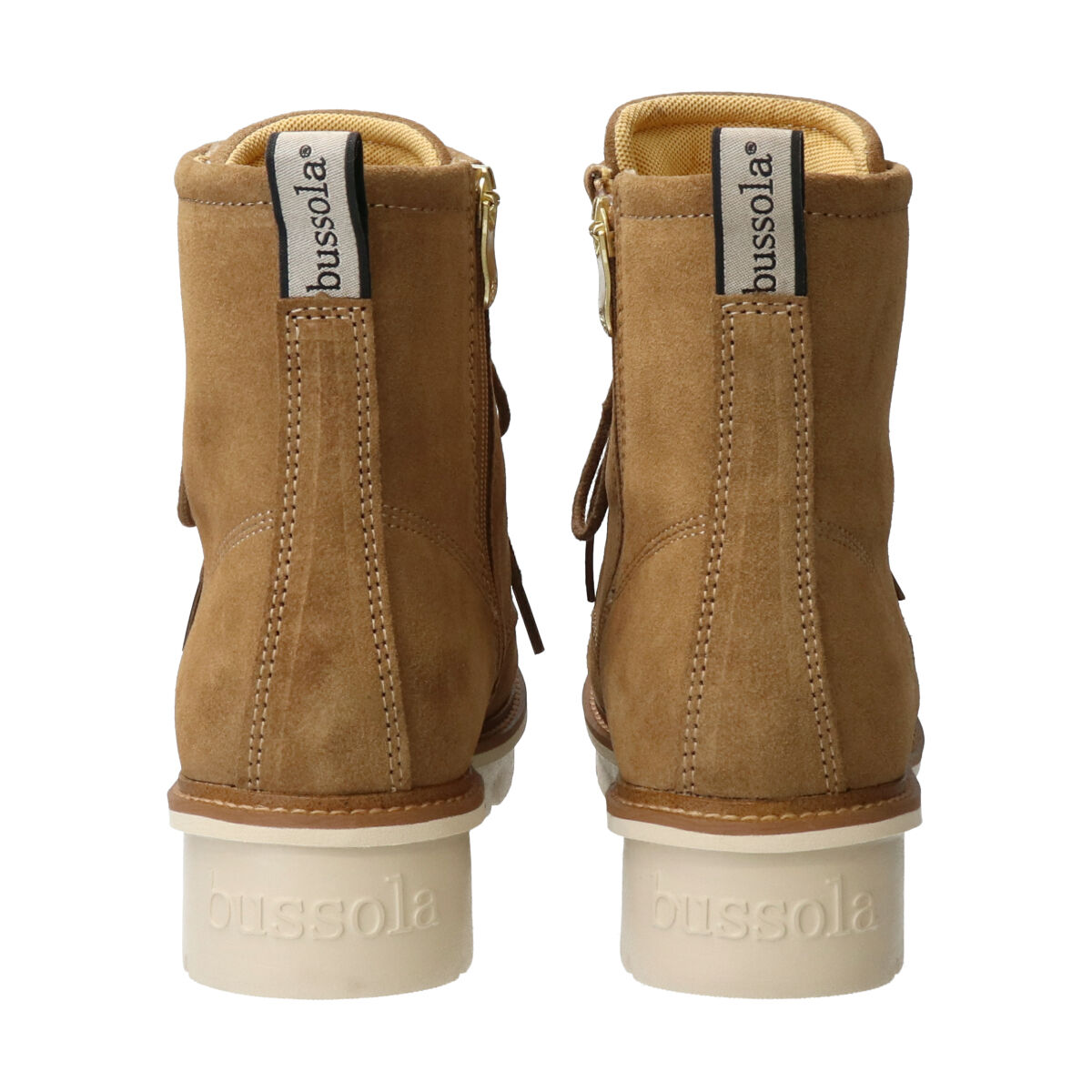 IMPORT SELECT「【bussola】本革厚底モカシンショートブーツ」|ショートブーツ|