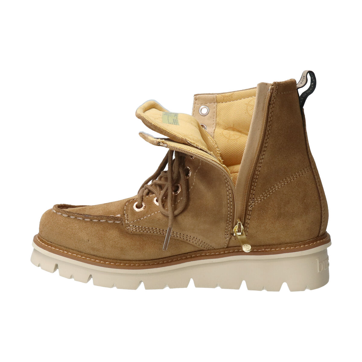 IMPORT SELECT「【bussola】本革厚底モカシンショートブーツ」|ショートブーツ|