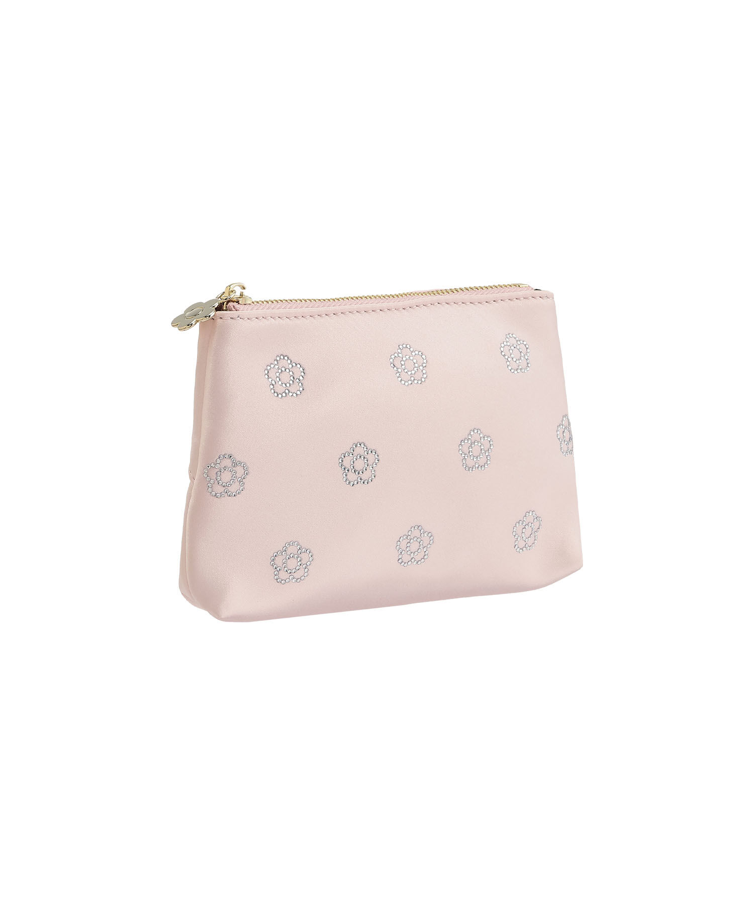 MARY QUANT「ビジューデイジーホットフィックス 舟型ティッシュケース」|ポーチ|