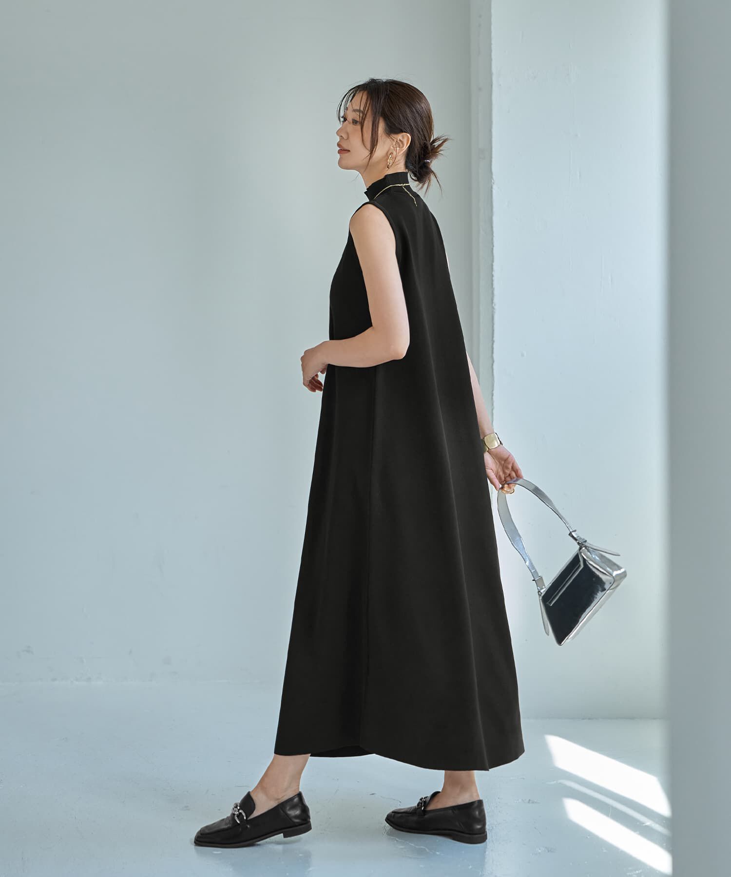 STYLE DELI「スポンディッシュハイネックノースリワンピース」|ワンピース|