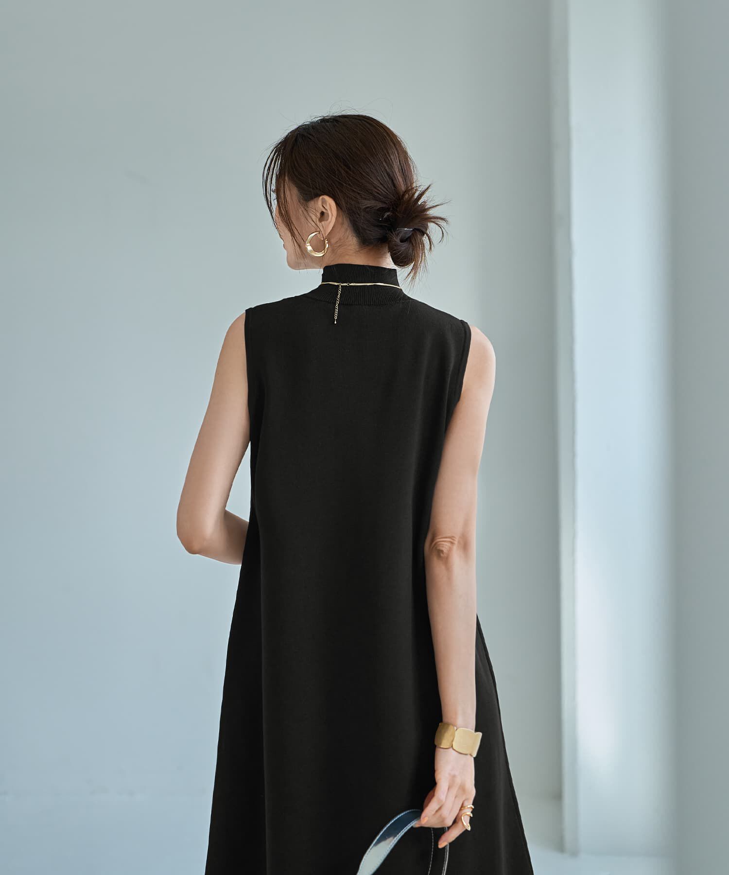 STYLE DELI「スポンディッシュハイネックノースリワンピース」|ワンピース|