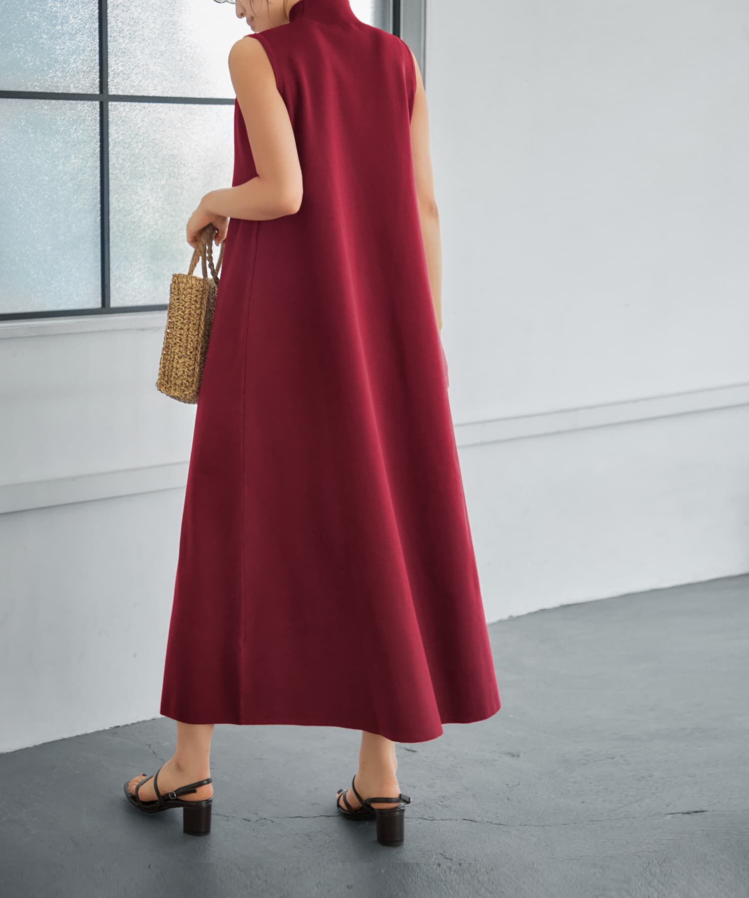 STYLE DELI「スポンディッシュハイネックノースリワンピース」|ワンピース|