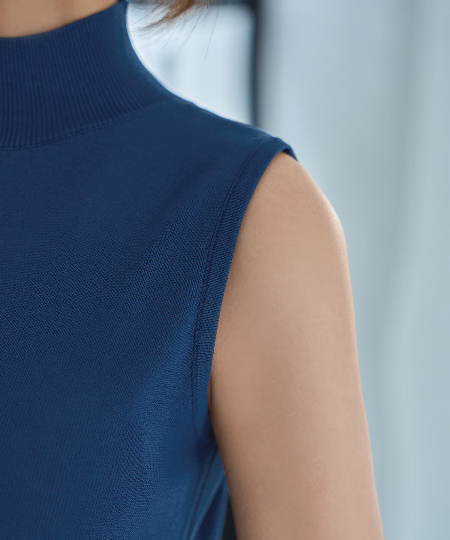 STYLE DELI「スポンディッシュハイネックノースリワンピース」|ワンピース|