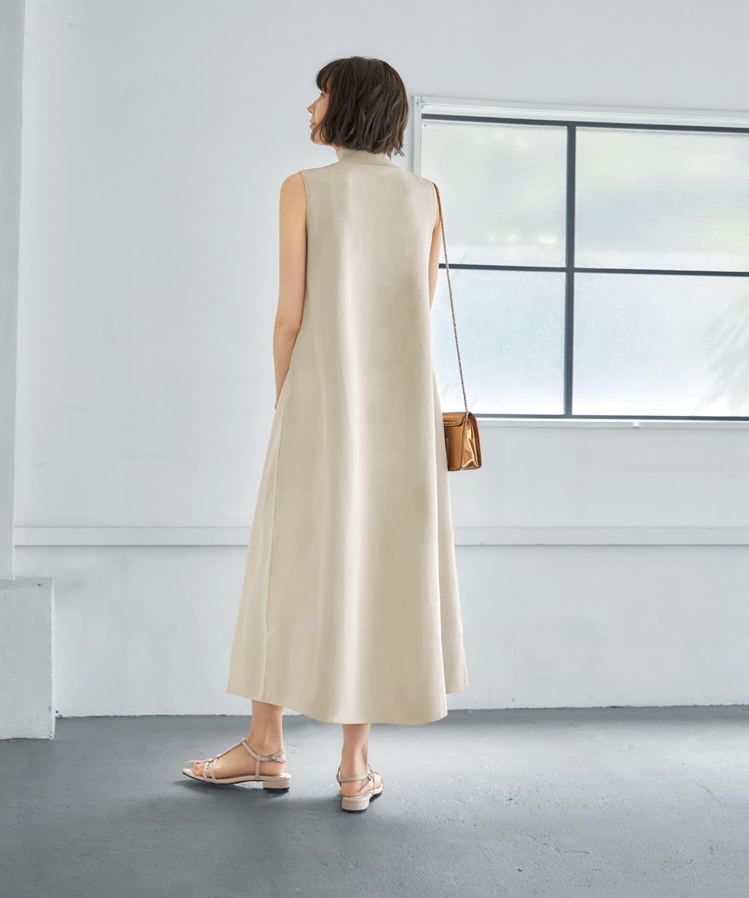 STYLE DELI「スポンディッシュハイネックノースリワンピース」|ワンピース|