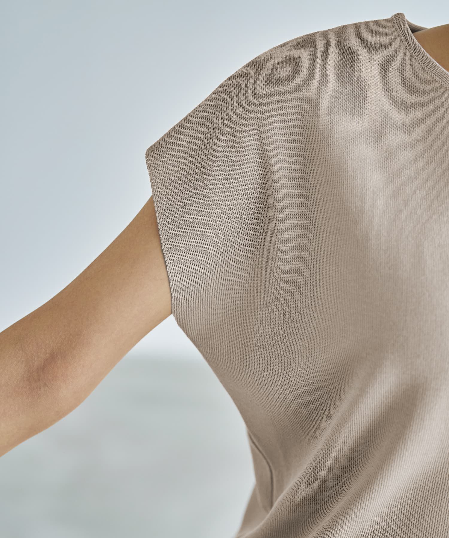 STYLE DELI「Tシャツみたいな微シアー麻調ニットトップス」|ニット・セーター|