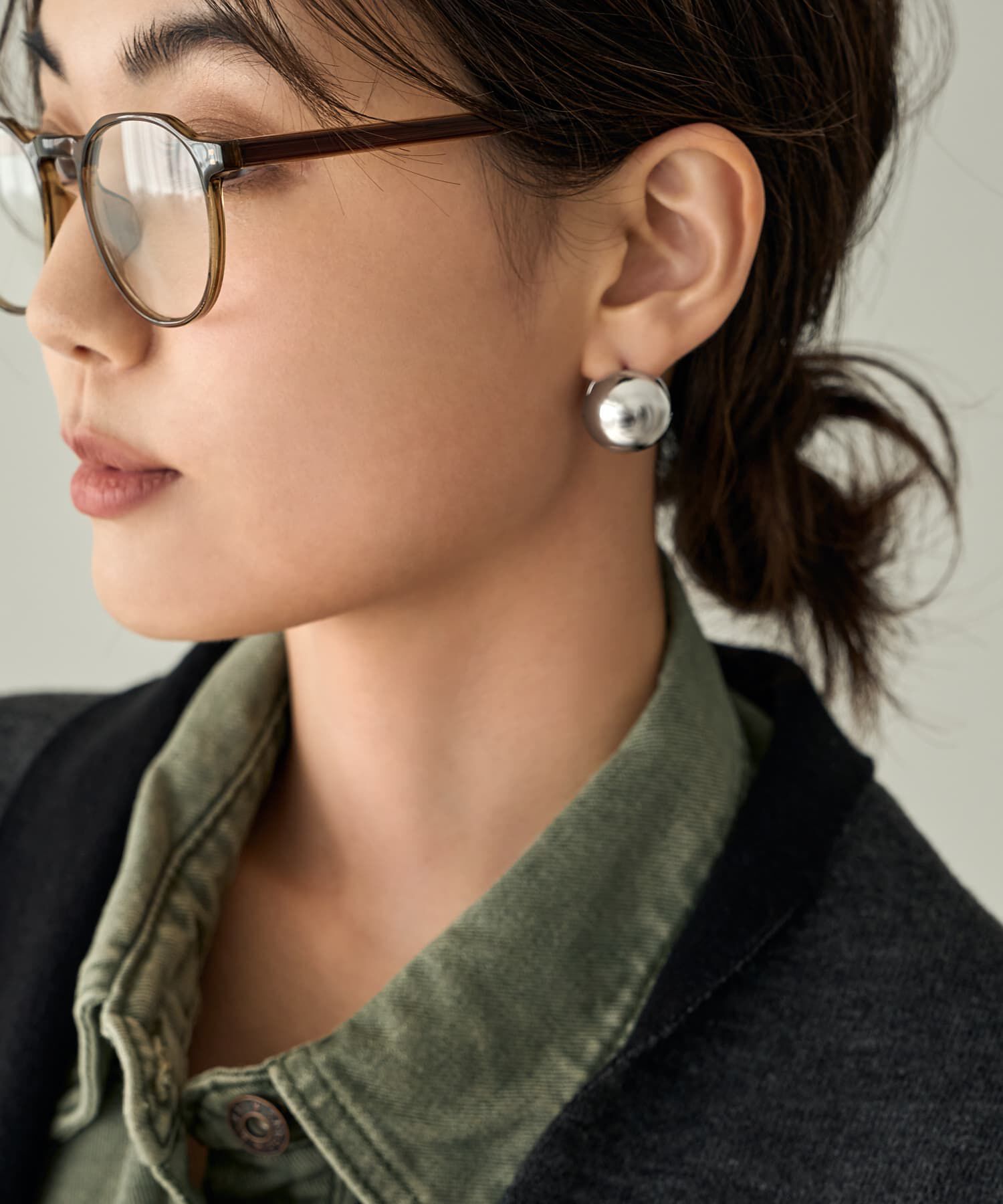 STYLE DELI「20mmメタルボールピアス」|ピアス|