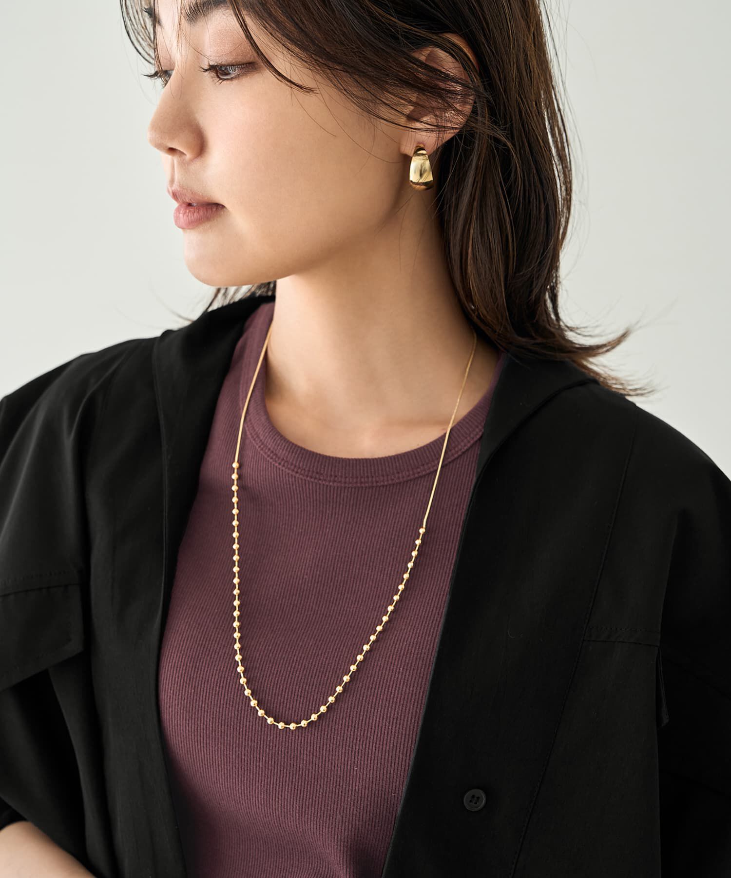 STYLE DELI「長短自在プチボールネックレス」|ネックレス|