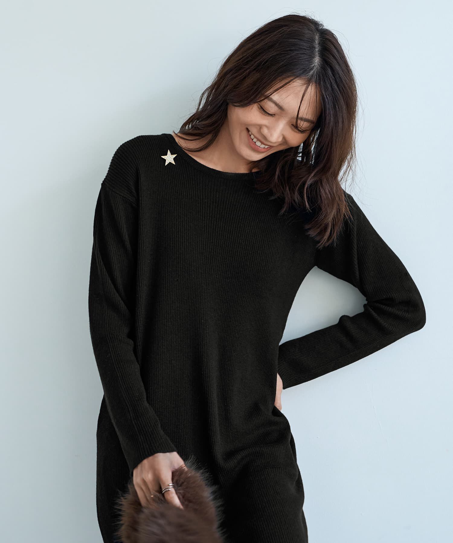 STYLE DELI「プチパールSTARブローチ」|ブローチ・コサージュ|