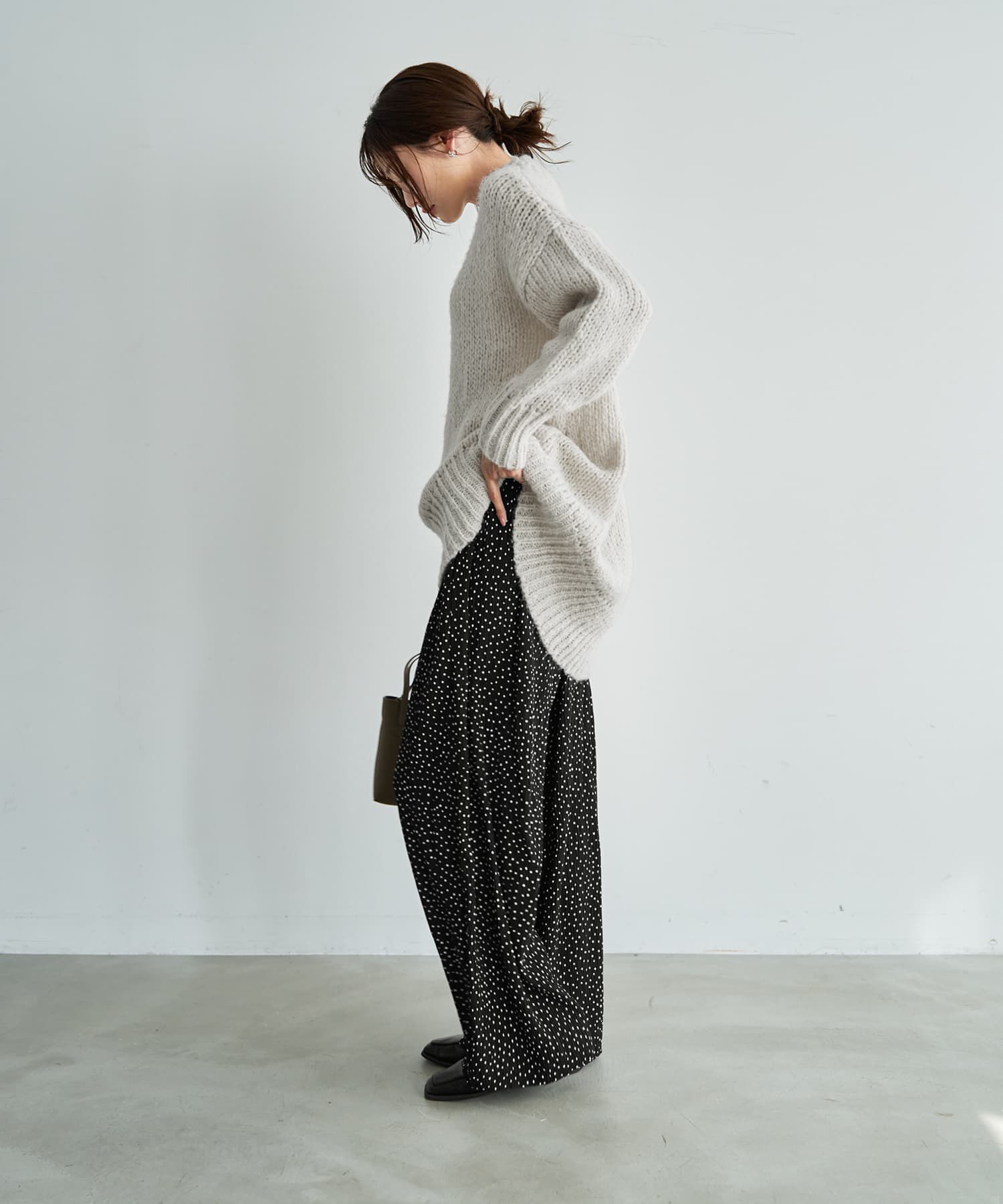 STYLE DELI「【LUXE】楊柳スモールドット柄プリーツパンツ」|その他|