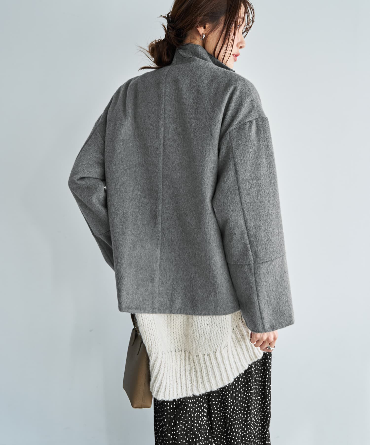 STYLE DELI「【LUXE】カシミヤタッチボトルネックジャケット」|その他|