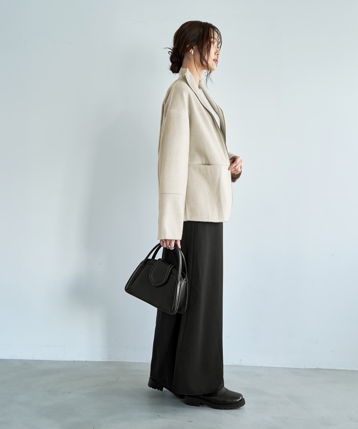 STYLE DELI「【LUXE】カシミヤタッチボトルネックジャケット」|その他|