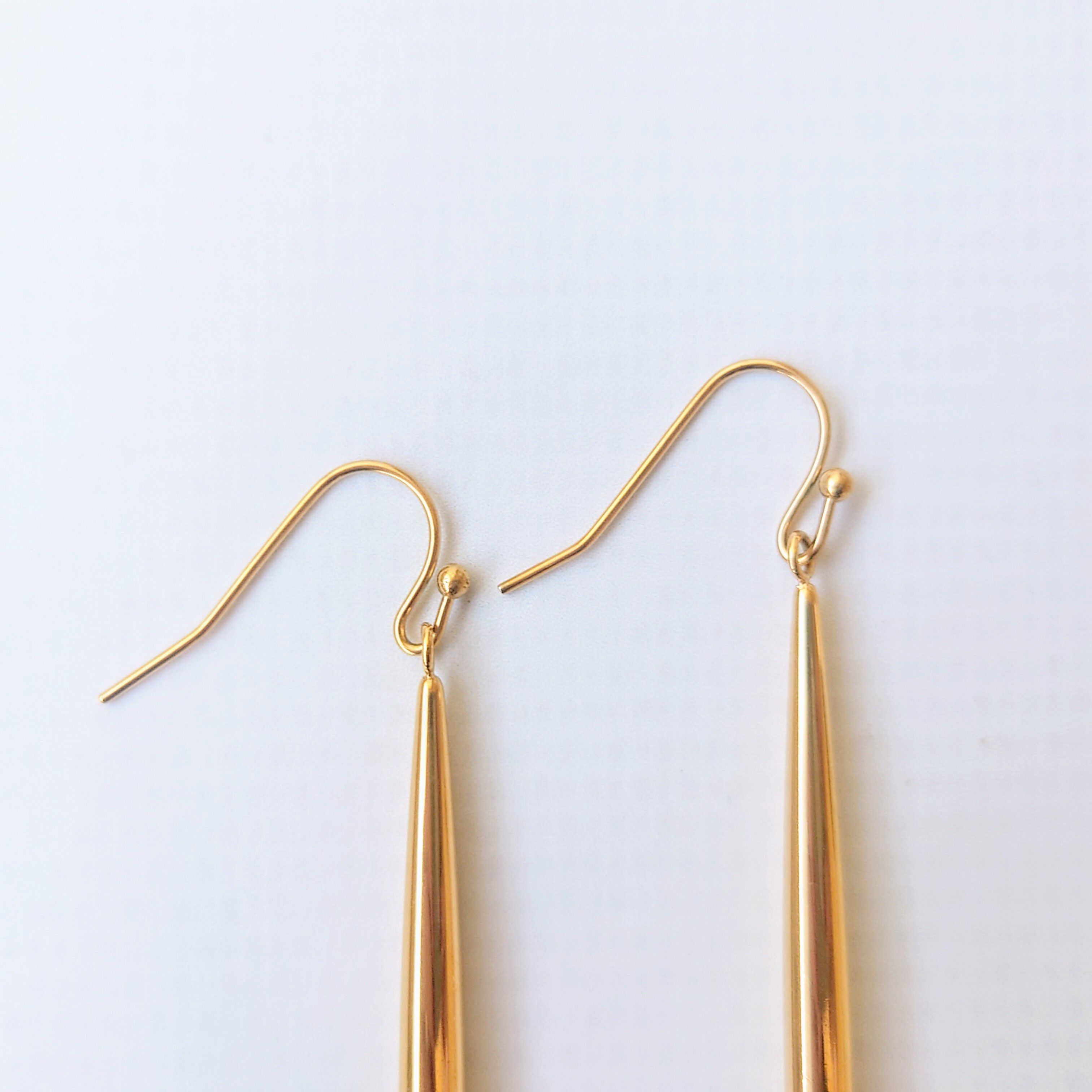 MARQUISE「ロングメタルステンレスピアス」|ピアス|