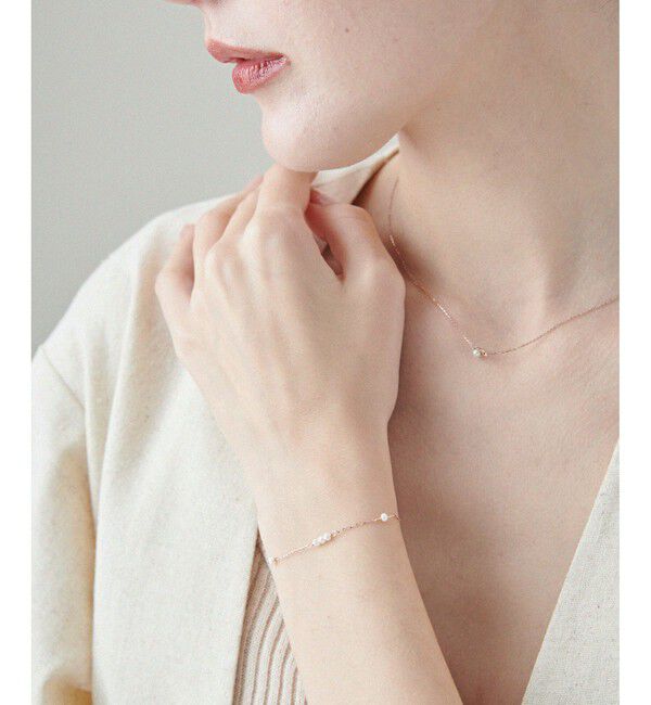 ete「K10MPG パール ステーション ブレスレット」|ブレスレット・バングル|