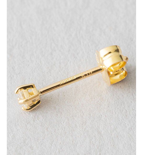 Jouete「K18YG 一粒ダイヤモンド ピアス」|ピアス|