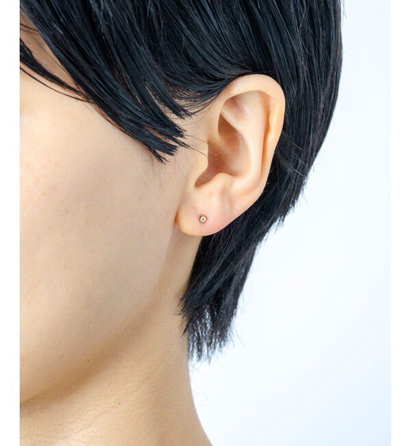 Jouete「K18YG 一粒ダイヤモンド ピアス」|ピアス|