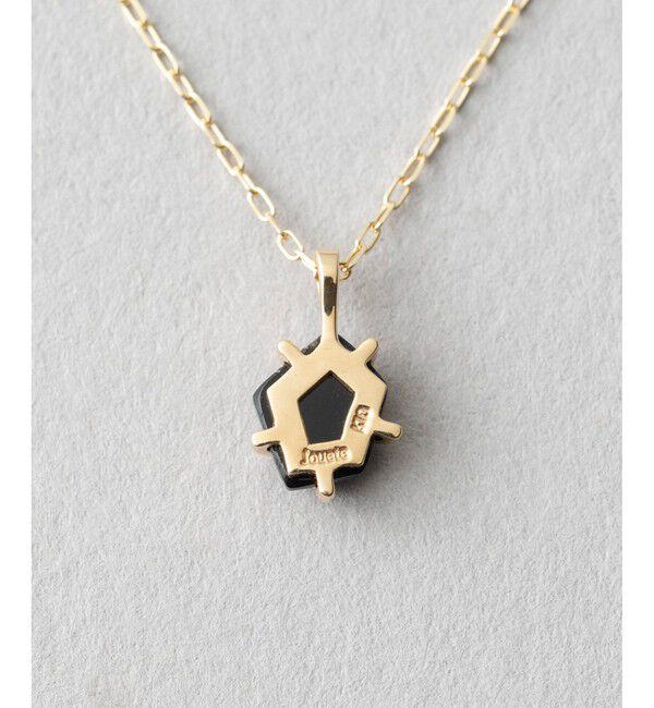 Jouete「[レイヤー] K10YG ネックレス ブラックカルセドニー」|ネックレス|