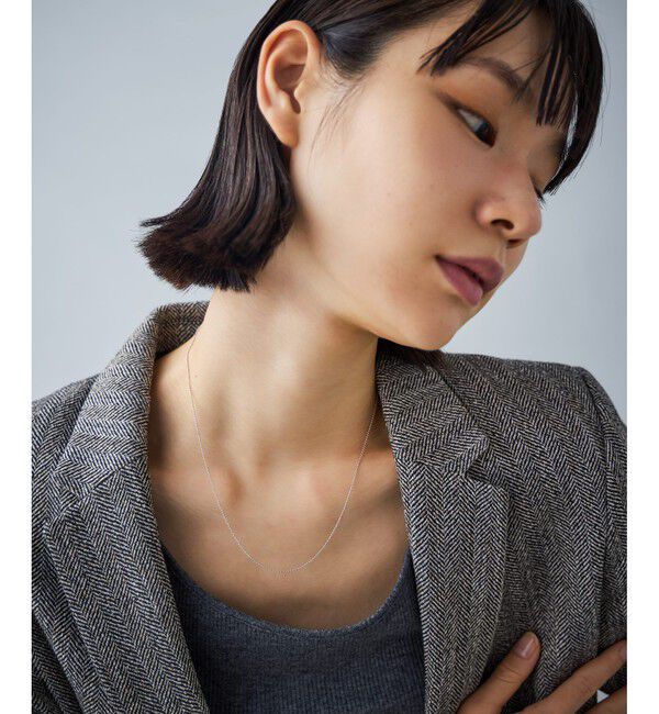 Jouete「K10WG ネックレス ボールチェーン」|ネックレス|