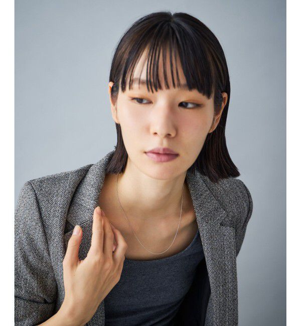 Jouete「K10WG ネックレス ボールチェーン」|ネックレス|