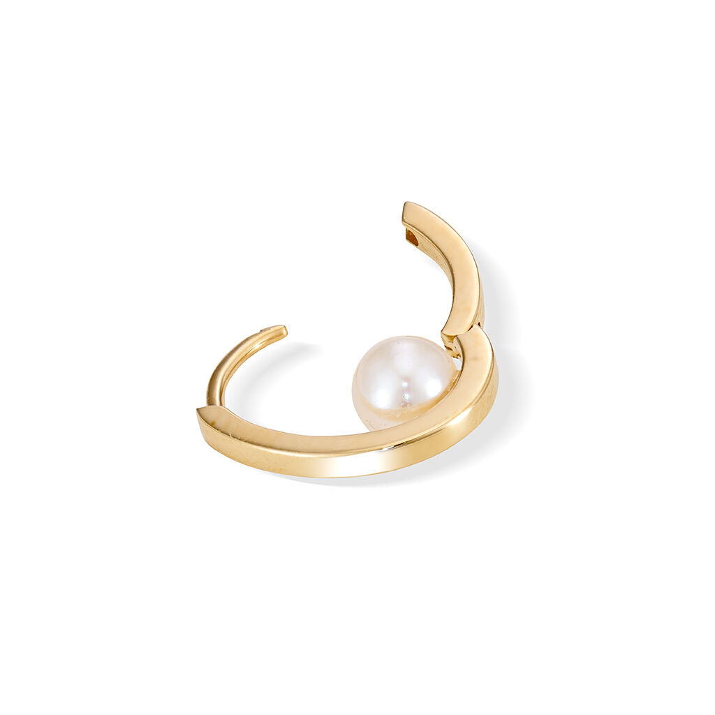STAR JEWELRY「CLICK HOOP PEARL PIERCED EARRING(S/片耳用)」|ピアス|