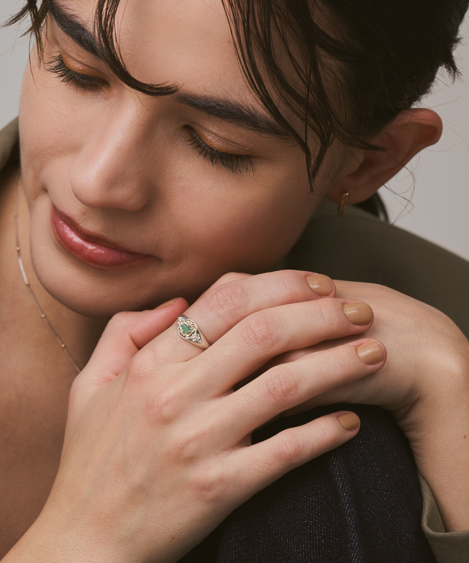  「シルバーエメラルドリング」|リング|