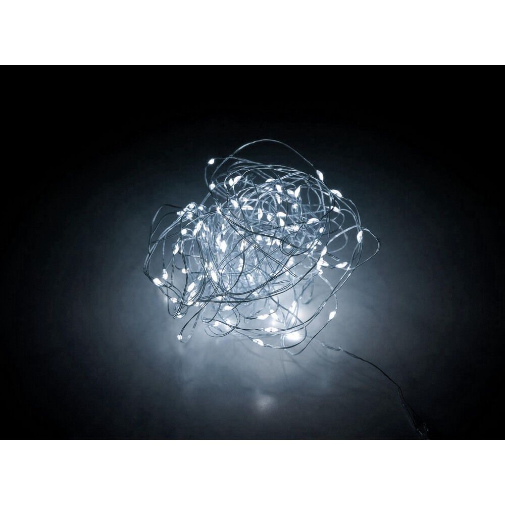 BACKYARD FAMILY「LED イルミネーション 通販 100球 イルミネーションライト 屋外 電池式 乾電池 単3 3本」|電化製品|ホワイト1