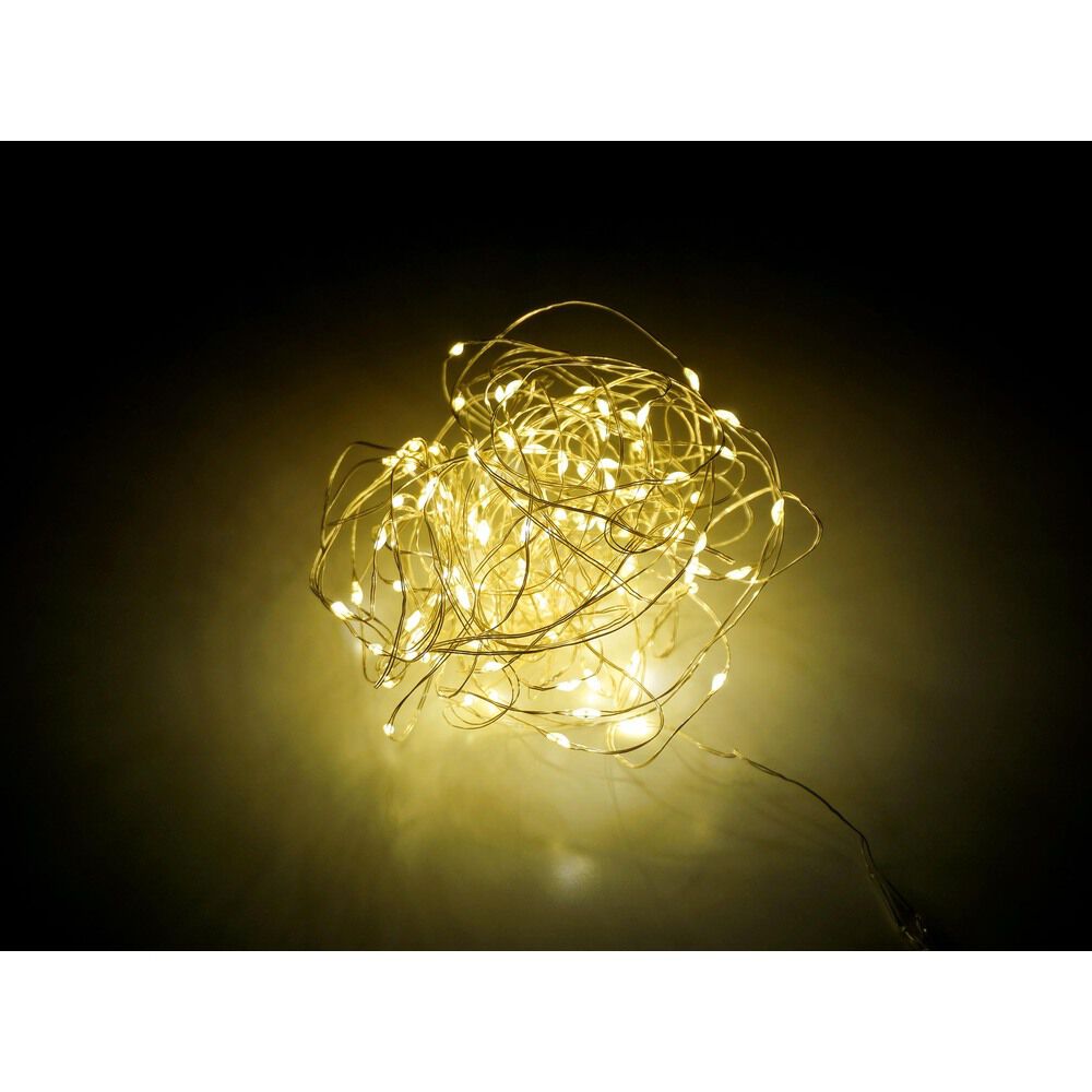 BACKYARD FAMILY「LED イルミネーション 通販 100球 イルミネーションライト 屋外 電池式 乾電池 単3 3本」|電化製品|ゴールド1