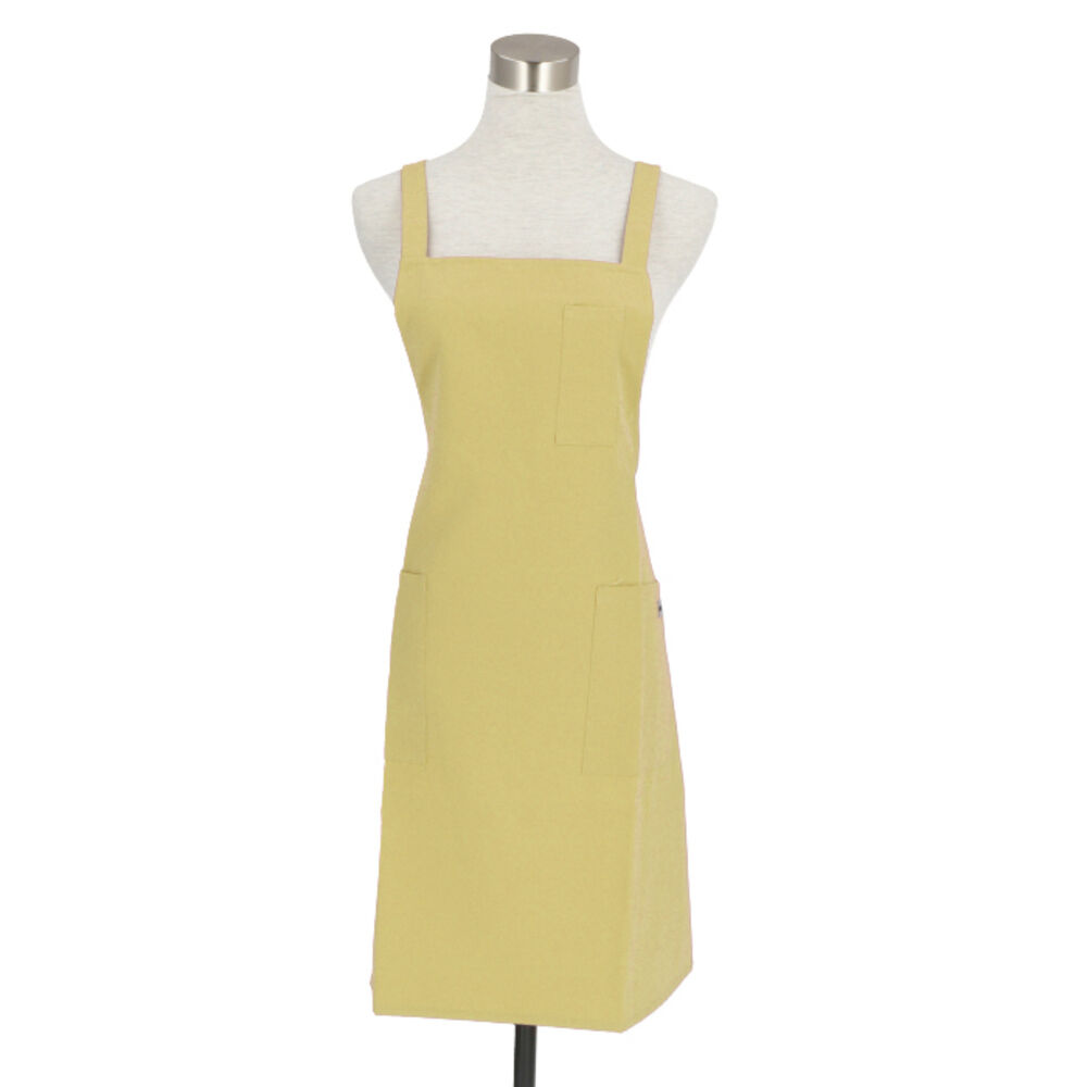 BACKYARD FAMILY「エプロン 保育士 通販 ショート丈 メンズ レディース 無地 撥水 はっ水 H型 後ろボタン」|食器・キッチングッズ|イエロー2