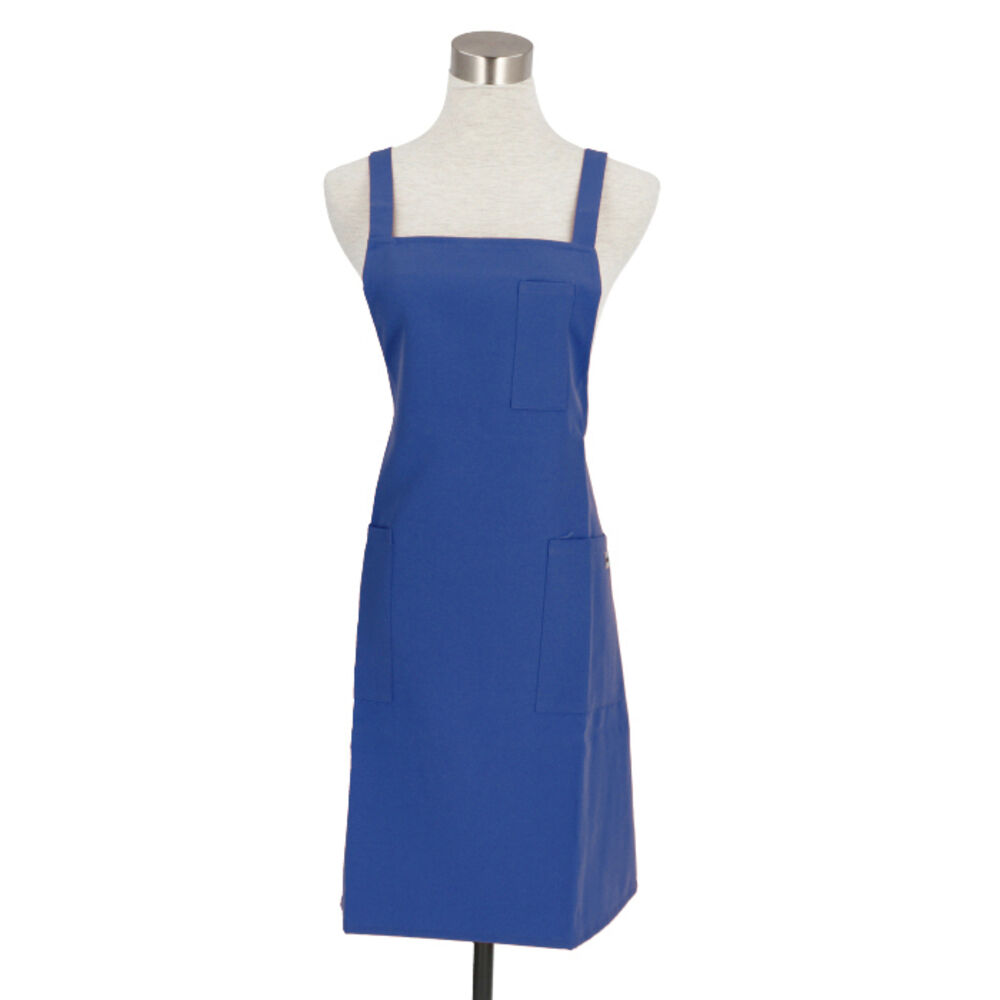 BACKYARD FAMILY「エプロン 保育士 通販 ショート丈 メンズ レディース 無地 撥水 はっ水 H型 後ろボタン」|食器・キッチングッズ|ブルー1