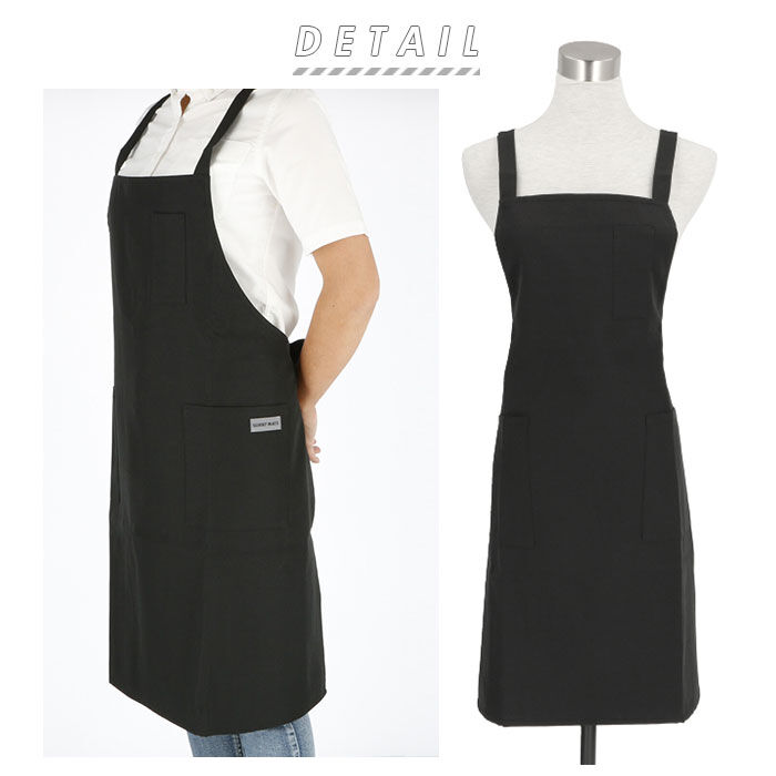 BACKYARD FAMILY「エプロン 保育士 通販 ショート丈 メンズ レディース 無地 撥水 はっ水 H型 後ろボタン」|食器・キッチングッズ|