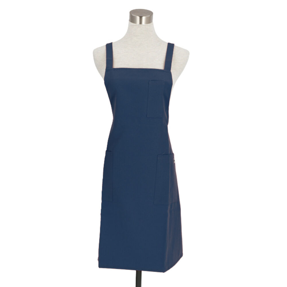 BACKYARD FAMILY「エプロン 保育士 通販 ショート丈 メンズ レディース 無地 撥水 はっ水 H型 後ろボタン」|食器・キッチングッズ|ブルー2