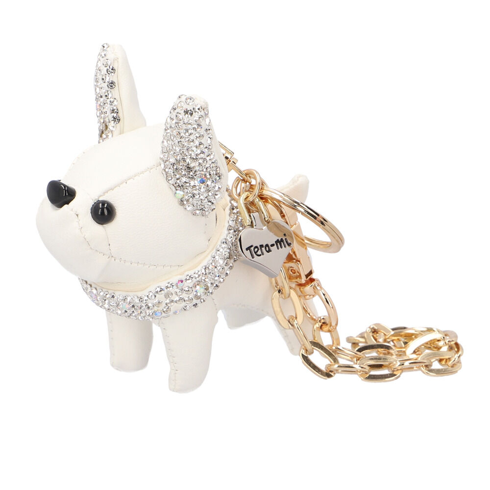 BACKYARD FAMILY「バッグチャーム 犬 通販 Lyre バッグアクセサリー チャーム 合成皮革 合皮 フェイクレザー」|その他|ホワイト1