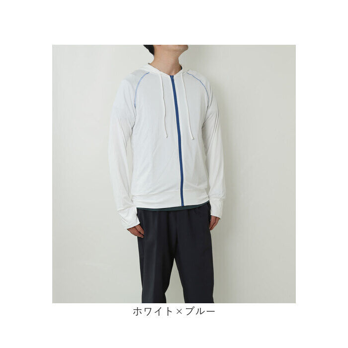 BACKYARD FAMILY「ラッシュガード メンズ 長袖 通販 無地 シンプル パーカー 夏 ジップアップ M L XL」|スポーツ|