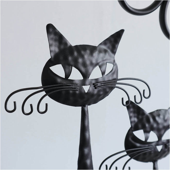 BACKYARD FAMILY「アイアン プランター 鉢カバー ネコ 通販 フラワーポット フラワースタンド プランターカバー」|その他|