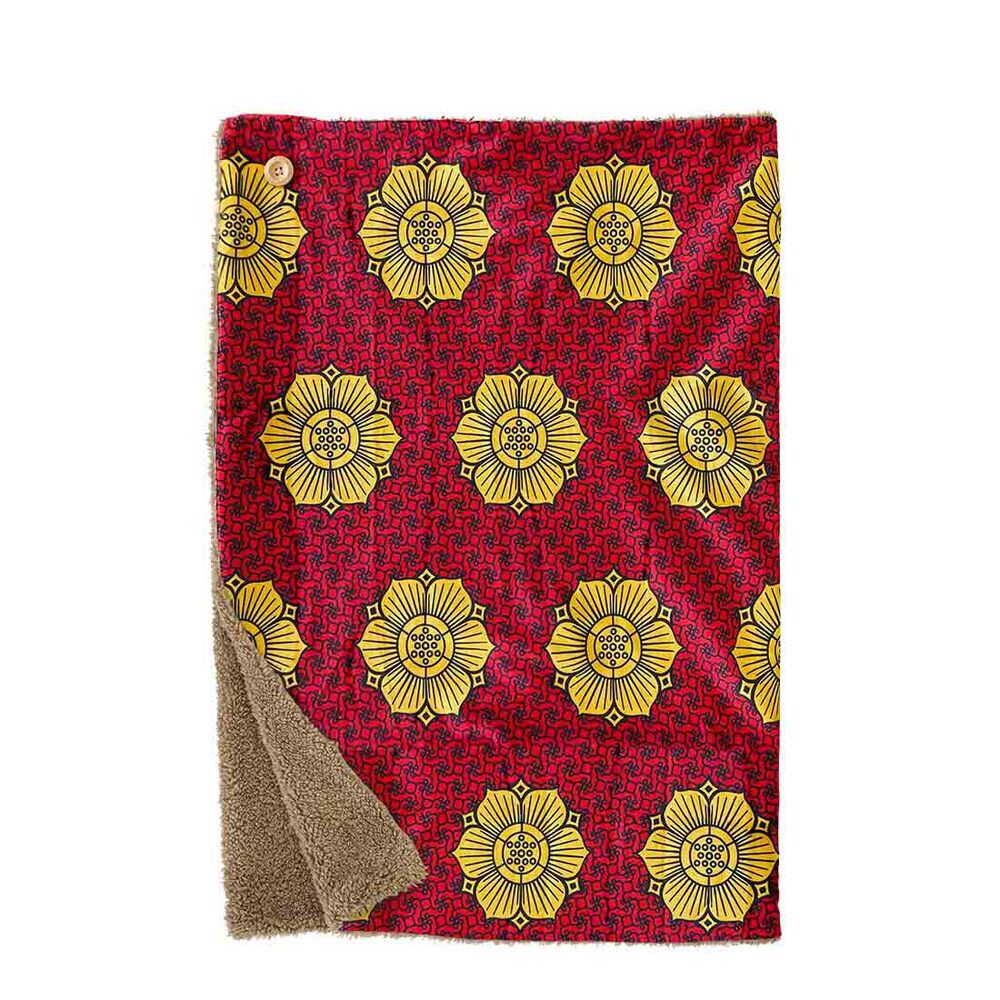 BACKYARD FAMILY「ブランケット 3WAY 通販 ひざ掛け 肩掛け 腰巻き 膝掛 ひざかけ 膝掛け 腰巻 肩掛」|ブランケット|レッド1