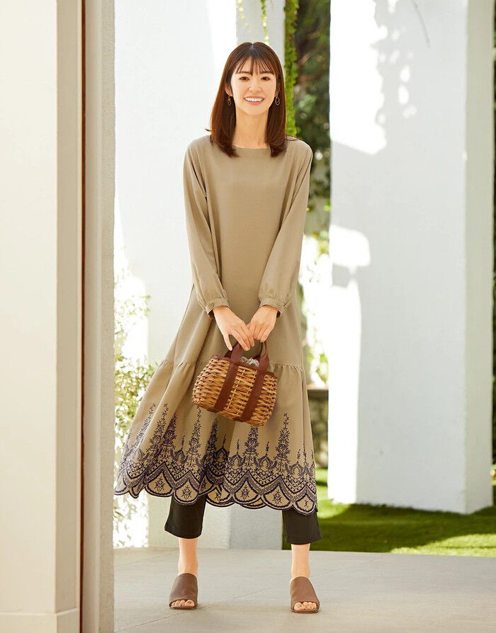 BACKYARD FAMILY「ワンピース 刺繍 レディース 961723 通販 ワンピ レディースワンピース 刺繍ワンピース」|ワンピース|