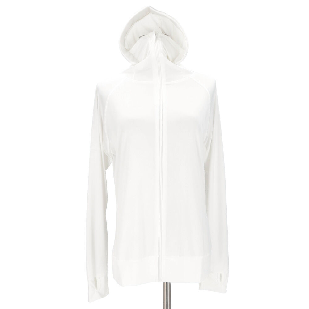 BACKYARD FAMILY「ラッシュガード レディース つば 通販 接触冷感 つば付き レディースラッシュガード」|スポーツ|ホワイト1