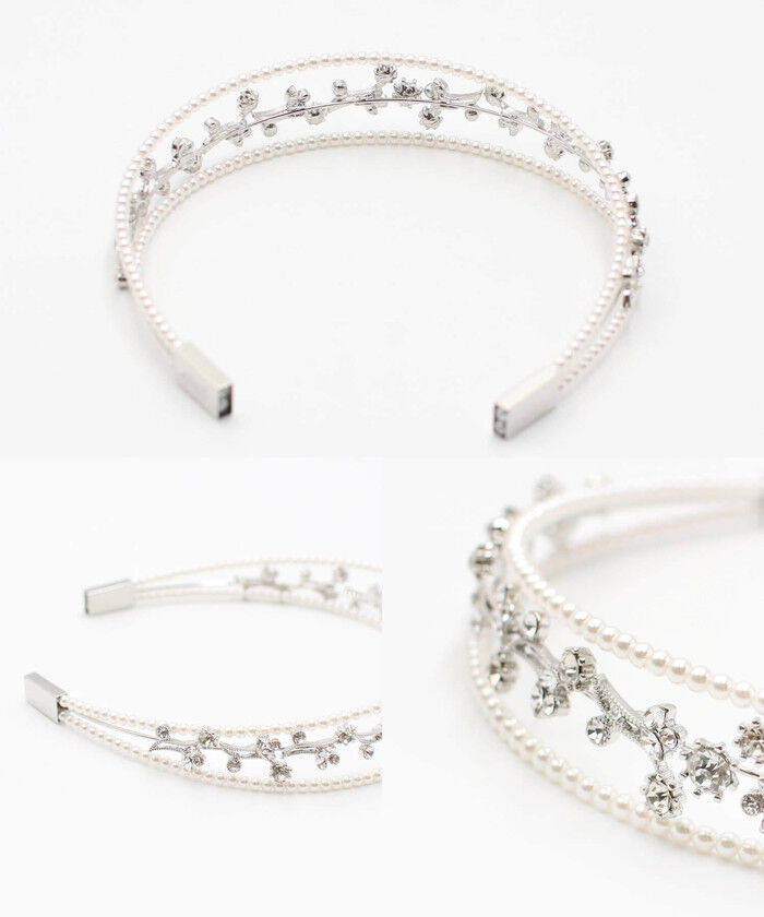 BACKYARD FAMILY「Rora カチューシャ キッズ 通販 フィアンセ ヘッドドレス ティアラ 髪飾り パール キラキラ」|その他|