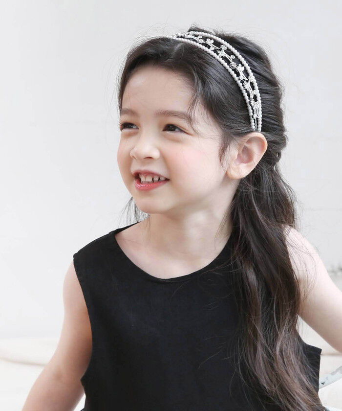 BACKYARD FAMILY「Rora カチューシャ キッズ 通販 フィアンセ ヘッドドレス ティアラ 髪飾り パール キラキラ」|その他|