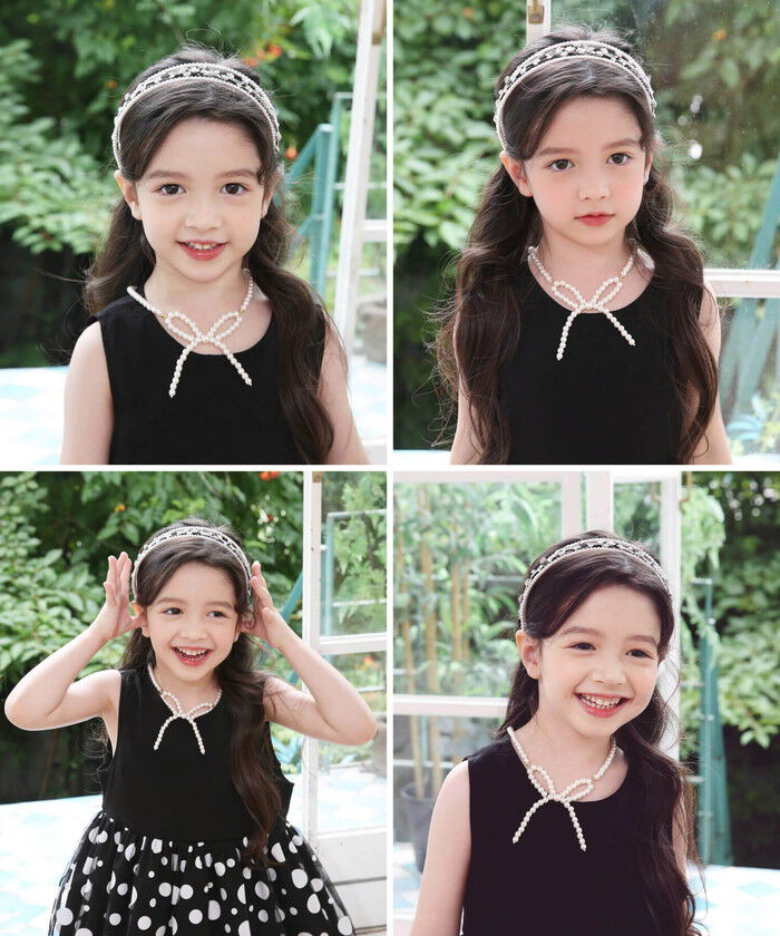 BACKYARD FAMILY「Rora カチューシャ キッズ 通販 フィアンセ ヘッドドレス ティアラ 髪飾り パール キラキラ」|その他|
