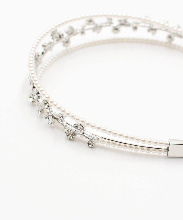 BACKYARD FAMILY「Rora カチューシャ キッズ 通販 フィアンセ ヘッドドレス ティアラ 髪飾り パール キラキラ」|その他|